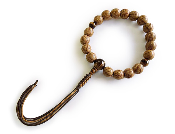 男性用片手打紐の念珠