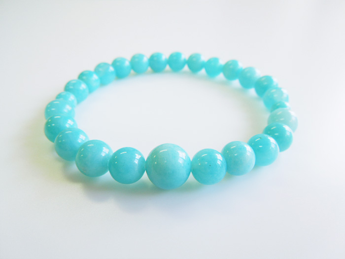 【特別限定品】アマゾナイト8mmブレス共仕立