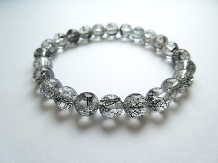 ブラックルチル8mmストレートブレス